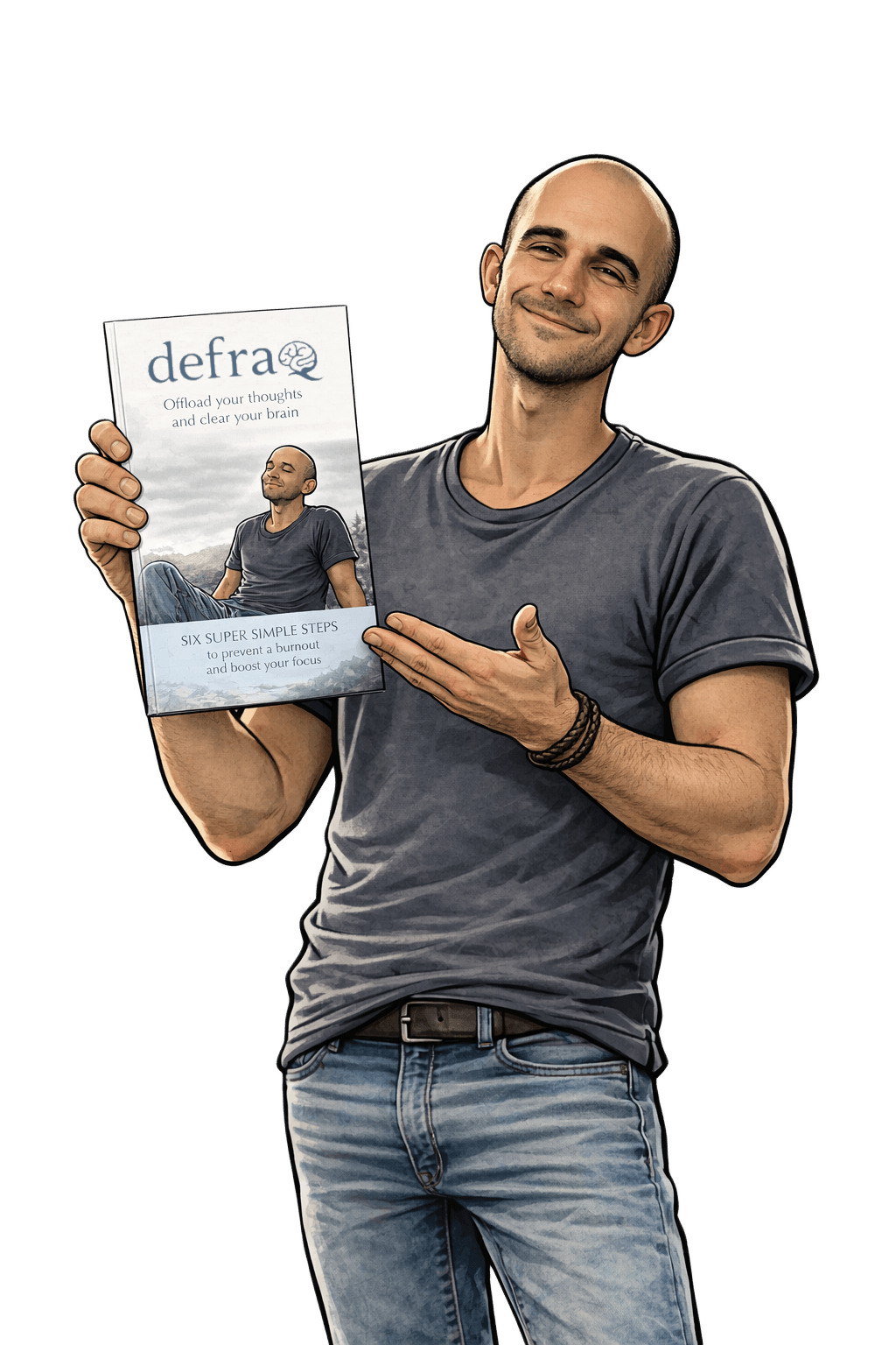 Guy Presenting Defraq Notebook Guy Presenting